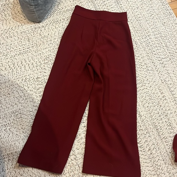 Ensemble dark red deal from zara oversized blazer and matching pants size XS - Picture 5 of 9